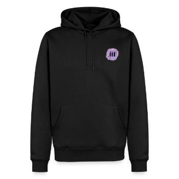 Angel Number 111 Numerology Lilac - Men's Premium Hoodie - black - Front - Nico (187cm) & Julia (174cm)