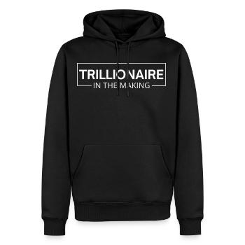 TRILLIONAIRE In The Making - Men's Premium Hoodie - black - Front - Nico (187cm) & Julia (174cm)
