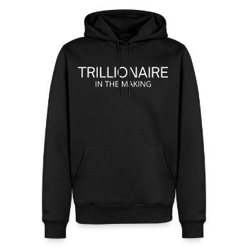 TRILLIONAIRE In The Making - Men's Premium Hoodie - black - Front - Nico (187cm) & Julia (174cm)