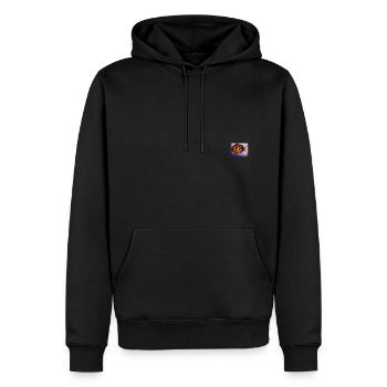 Red Ladybug With Black dots - Men's Premium Hoodie - black - Front - Nico (187cm) & Julia (174cm)
