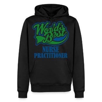 Storecastle World s Best Nurse Practitioner Gift - Men's Premium Hoodie - black - Front - Nico (187cm) & Julia (174cm)