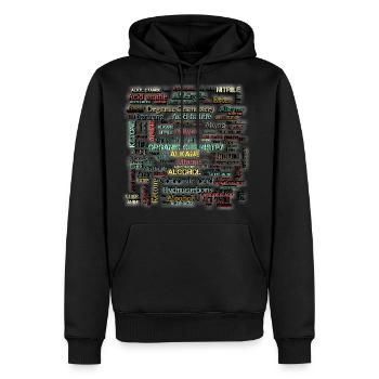 Organic Chemistry - Men's Premium Hoodie - black - Front - Nico (187cm) & Julia (174cm)