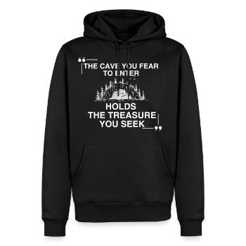 Face Your Fears - Men's Premium Hoodie - black - Front - Nico (187cm) & Julia (174cm)