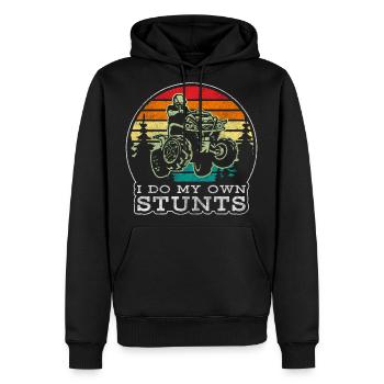 Motocross Motorsport - Men's Premium Hoodie - black - Front - Nico (187cm) & Julia (174cm)