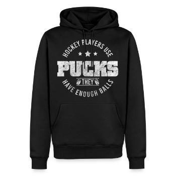 Hockey Hockey Hockey Bâton Sport d’hiver - Molleton à capuche Premium pour homme - noir - Devant - Nico (187cm) & Julia (174cm)
