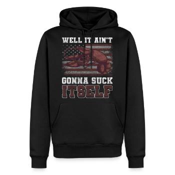 Meal Connoisseur Glutton - Men's Premium Hoodie - black - Front - Nico (187cm) & Julia (174cm)