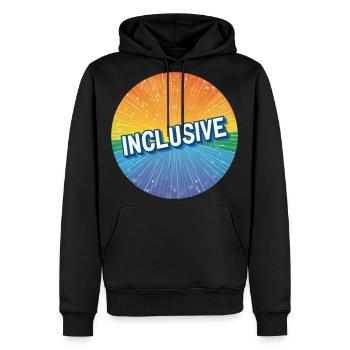 LGBTQ Inclusive - Men's Premium Hoodie - black - Front - Nico (187cm) & Julia (174cm)
