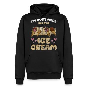 Ice Cream Ice Cream Beach Sweet - Men's Premium Hoodie - black - Front - Nico (187cm) & Julia (174cm)