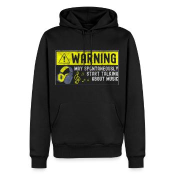 Music Notes Music Club Musical Style - Men's Premium Hoodie - black - Front - Nico (187cm) & Julia (174cm)
