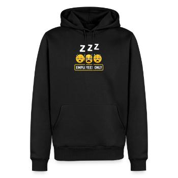 Employees Only Sleepy Sign - Men's Premium Hoodie - black - Front - Nico (187cm) & Julia (174cm)