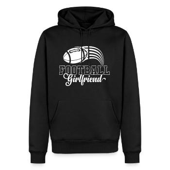Football Girlfriend Football Player Girlfriend - Men's Premium Hoodie - black - Front - Nico (187cm) & Julia (174cm)