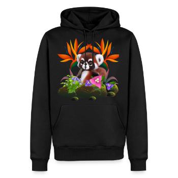 Cute Fur-baby - Men's Premium Hoodie - black - Front - Nico (187cm) & Julia (174cm)
