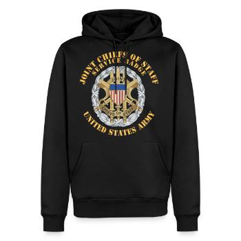 Joint Chiefs of Staff Service Badge X 300 - Men's Premium Hoodie - black - Front - Nico (187cm) & Julia (174cm)