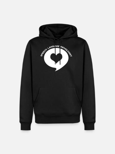 Speech Language Pathologist Heart Shirt - Men's Premium Hoodie - black