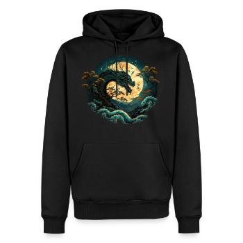 chinese dragon - Men's Premium Hoodie - black - Front - Nico (187cm) & Julia (174cm)