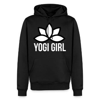 Yogi Girl music - Men's Premium Hoodie - black - Front - Nico (187cm) & Julia (174cm)