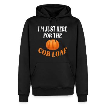 I'm Just Here For The Cob Loaf - Men's Premium Hoodie - black - Front - Nico (187cm) & Julia (174cm)