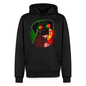 Portugal - Men's Premium Hoodie - black - Front - Nico (187cm) & Julia (174cm)