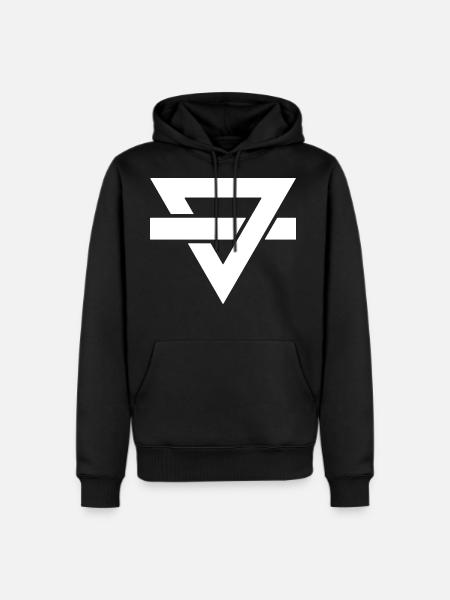 rainbow kitten surprise - Men's Premium Hoodie - black