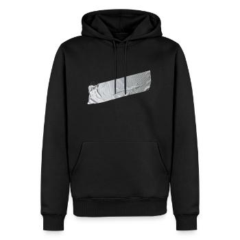 Duct Tape - Men's Premium Hoodie - black - Front - Nico (187cm) & Julia (174cm)