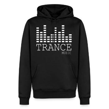 trance music - Men's Premium Hoodie - black - Front - Nico (187cm) & Julia (174cm)