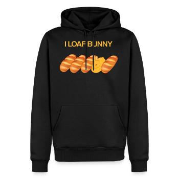 I Loaf Bunny - Men's Premium Hoodie - black - Front - Nico (187cm) & Julia (174cm)