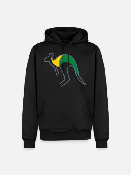 Kangaroo Design gift cute - Men's Premium Hoodie - black