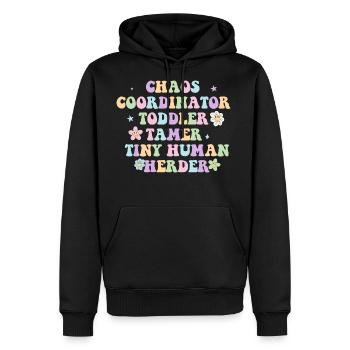 Chaos Coordinator Toddler - Men's Premium Hoodie - black - Front - Nico (187cm) & Julia (174cm)