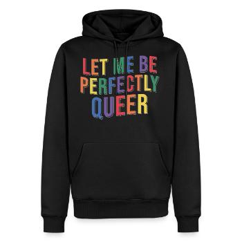 LGBT Pride Queer - Men's Premium Hoodie - black - Front - Nico (187cm) & Julia (174cm)