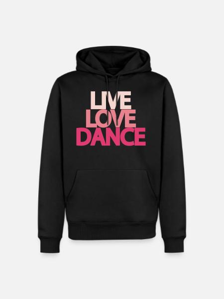 Live Love Dance - Men's Premium Hoodie - black