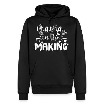 Mama In The Making - Men's Premium Hoodie - black - Front - Nico (187cm) & Julia (174cm)