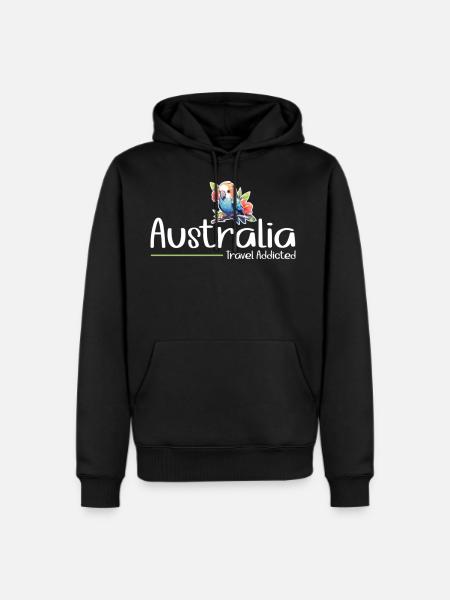 Australia Accessories Products Australian Souvenir - Men's Premium Hoodie - black