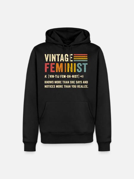 Feminist - Men's Premium Hoodie - black