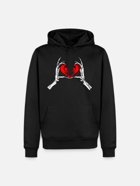 Broken heart - Men's Premium Hoodie - black