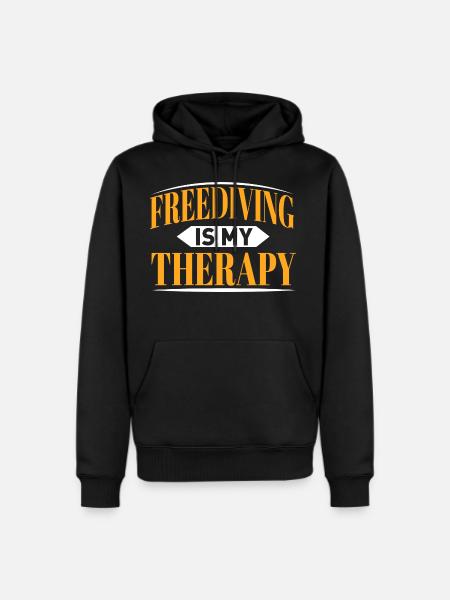 Freediving Diving - Men's Premium Hoodie - black