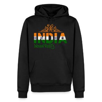 Republic Of India - Men's Premium Hoodie - black - Front - Nico (187cm) & Julia (174cm)