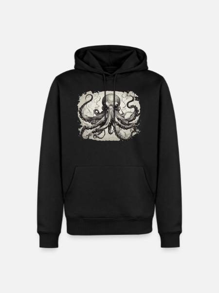 octopus1 - Men's Premium Hoodie - black