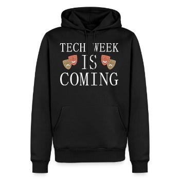 Tech Week Theatre - Men's Premium Hoodie - black - Front - Nico (187cm) & Julia (174cm)
