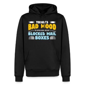 Sleep With A Mailman They Always Deliver Post - Men's Premium Hoodie - black - Front - Nico (187cm) & Julia (174cm)