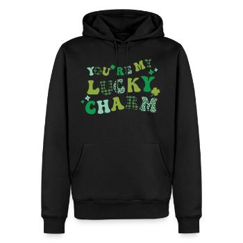 You re My Lucky Charm - Men's Premium Hoodie - black - Front - Nico (187cm) & Julia (174cm)