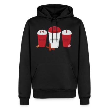 Seasons Greetings - Men's Premium Hoodie - black - Front - Nico (187cm) & Julia (174cm)