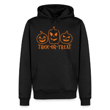 Trick or treat - Men's Premium Hoodie - black - Front - Nico (187cm) & Julia (174cm)
