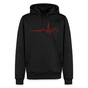 Heart Monitor - Men's Premium Hoodie - black - Front - Nico (187cm) & Julia (174cm)