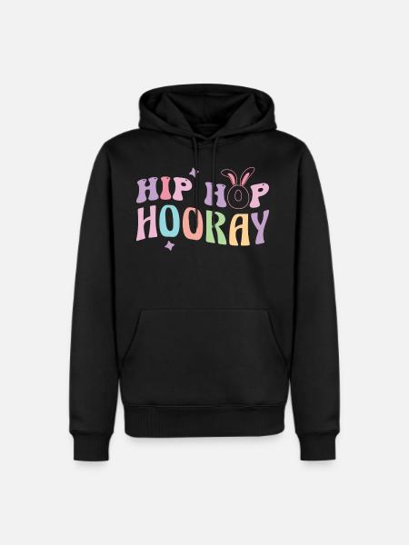 Hip Hop Hooray - Men's Premium Hoodie - black