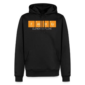 Father Periodic Table - Men's Premium Hoodie - black - Front - Nico (187cm) & Julia (174cm)