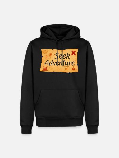 Seek adventure - Men's Premium Hoodie - black
