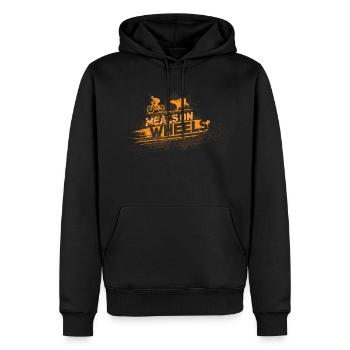 Meals on Wheels Bear Chase - Men's Premium Hoodie - black - Front - Nico (187cm) & Julia (174cm)