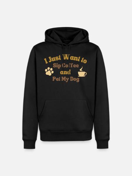 Sip coffee - Men's Premium Hoodie - black