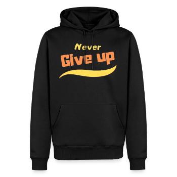 1661527664008 - Men's Premium Hoodie - black - Front - Nico (187cm) & Julia (174cm)