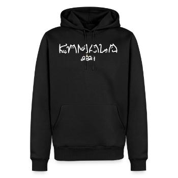 Kamala Cat, Childless Cat Ladies For Kamala, - Men's Premium Hoodie - black - Front - Nico (187cm) & Julia (174cm)